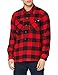 Price comparison product image Dickies Men's Sacramento Casual Shirt, Multicoloured (Red), X-Large