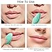 Ooloveminso 20 Pcs Lip Scrub Brush, Silicone Lip Scrubber Double-Sided Exfoliator Tool, Soft Double-Side Lip Brush Exfoliating for Dark Lips, Lip Care and Beauty, Green