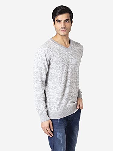 Image of Allen Cooper Solid Sweater for Men