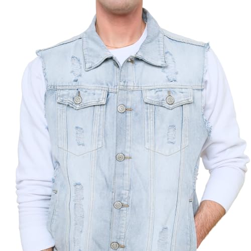 Image of VICTORIOUS Rocker Denim Jean Vest Jacket