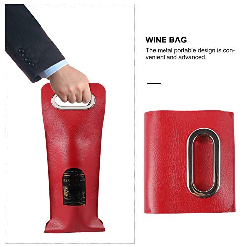 Cabilock Bolsa de presente para vinho Portátil, bolsa de couro, bolsa de mercadoria, bolsa de transp