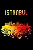 Istanbul Skyline Notizbuch: Schönes Istanbul Skyline Notizbuch mit 120 karierten Seiten im A5 Format