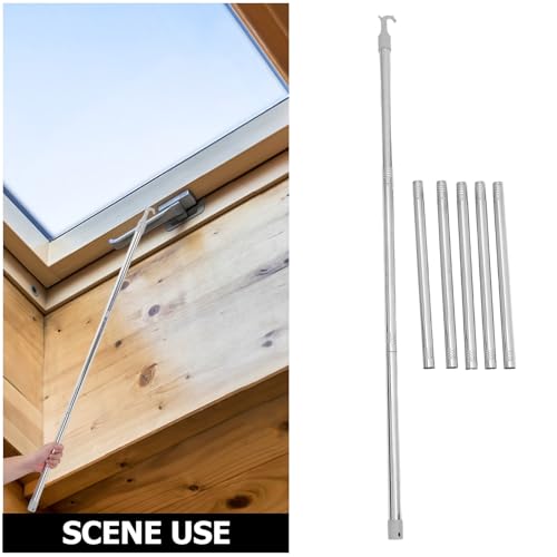 Tringle ouverture de store plissé télescopique 3.2m Uonlytech en acier - 4