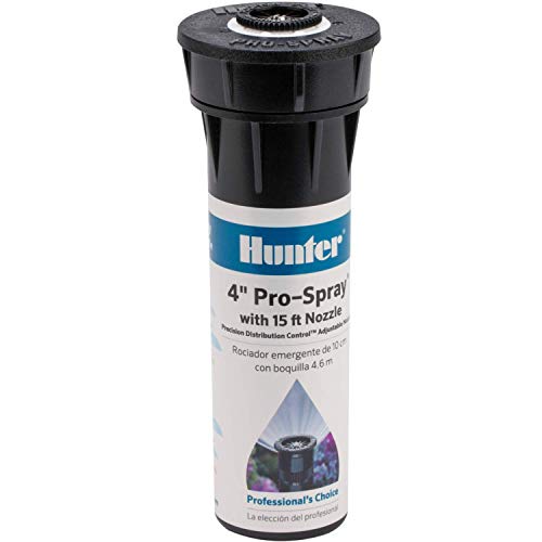 Hunter Pro 4" Pop Up Sprinkler Head, Adjustable 0°–360° Spray Pattern, 8'–15' Coverage, In-Ground Lawn Irrigation System, Sprinkler Head for Yard and Garden by Hunter Industries - Used condition - US$5.00