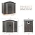 Vongrasig Outdoor Storage Shed, 6 x 4 FT Lockable Metal Garden Shed, Steel Storage House Waterproof Tool Shed for Backyard Patio, Lawn and Garden (Gray)