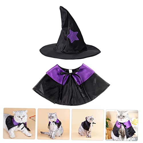 Disfraz Halloween para Perro con Capa y Sombrero miniatura 5