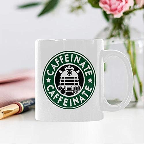 Miniatura 4 de Top Caffeinate Caffeinate Taza de café o taza de té, tazas de material de cerámica, color blanco - 11 oz