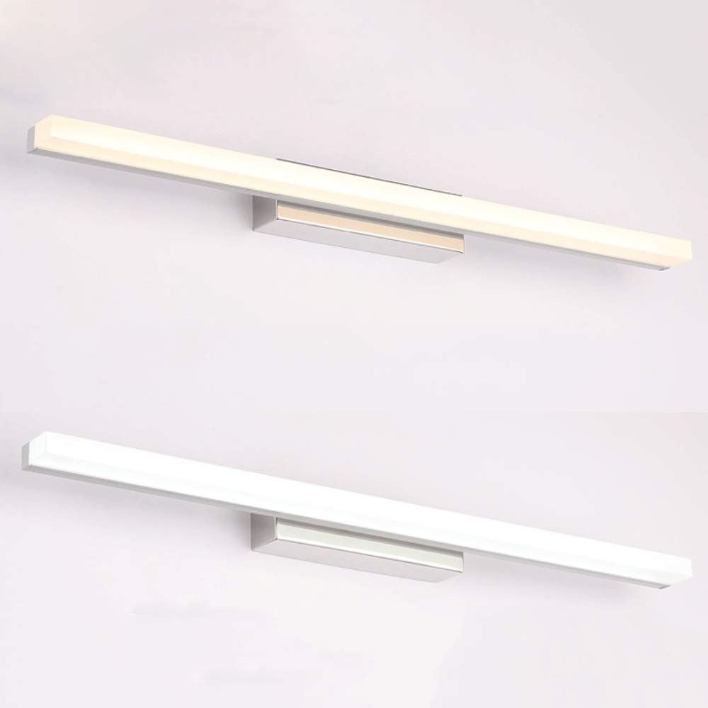LED Bagno Specchio Lampada a prova di umidità e a prova di annebbiatura Specchio anteriore Lampade da bagno in metallo Specchio Armadio Lampada da parete a specchio montata in superficie [Energia clas