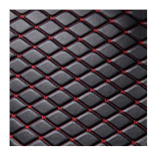 Tapis de coffre de luxe en cuir noir et rouge pour DS7 Crossback