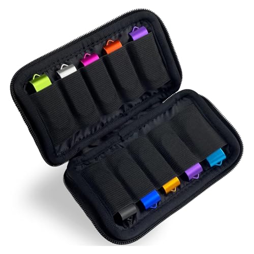 Bolsa de armazenamento para unidade flash USB, organizador acessórios de eletrónicos USB, estojo organizador de memória USB portátil, bolsa de pequeno disco U com 10 ranhuras para memória USB, 1 peça
