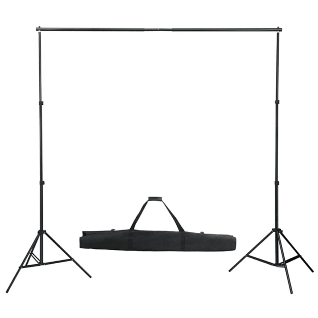 vidaXL Kit de Estudio fotográfico con Set de Luces, Fondo y Reflector