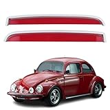 Calha De Chuva Automotiva para o Fusca na cor Vermelha