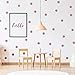 Vinilo de Pared Puntos (200 Calcomanías) Fácil de Despegar y Palo- Decoración de Lunares de Vinilo Metálico Extraíble, Etiqueta Redonda de Círculo Habitación Infantil Festiva Bebés (Oro Rosa)