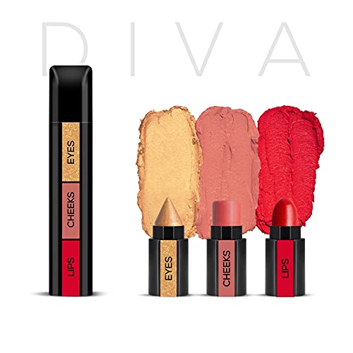 Image of RENEE Fab Face 3 in 1 Makeup Stick Combo 4.5gm Each| Includes Eyeshadow, Blush & Lipstick| Infused With Vitamin E| Intense Color Payoff| Compact & Travel Friendly