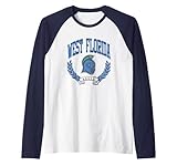 West Florida Argonauts Victory Vintage Logo Raglan Baseball Tee