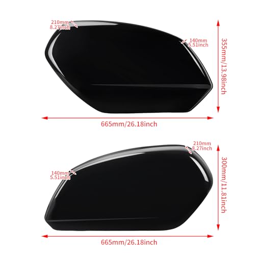 Alforjas rígidas para Harley Low Rider 2018 en adelante, modelos ST FXLRST, FXLRS, FXLR, con almacenamiento adicional para recorridos y viajes miniatura 4