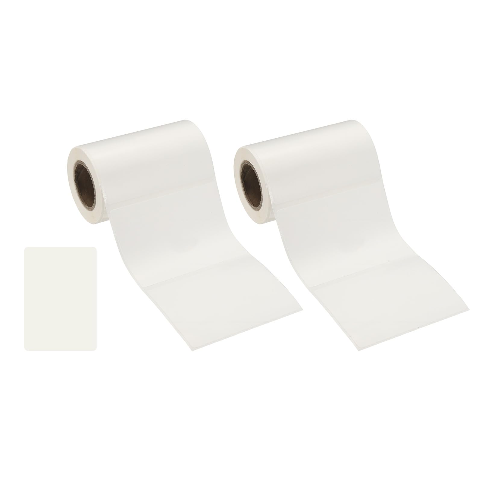 PATIKIL 240 Pcs Thermal Labels, 2.8x2 Square Thermal Printer Labels Stickers Self Adhesive Tags Paper 2 Rolls Small Waterproof for Printer Small Business Name Tag Barcode, White — image 1