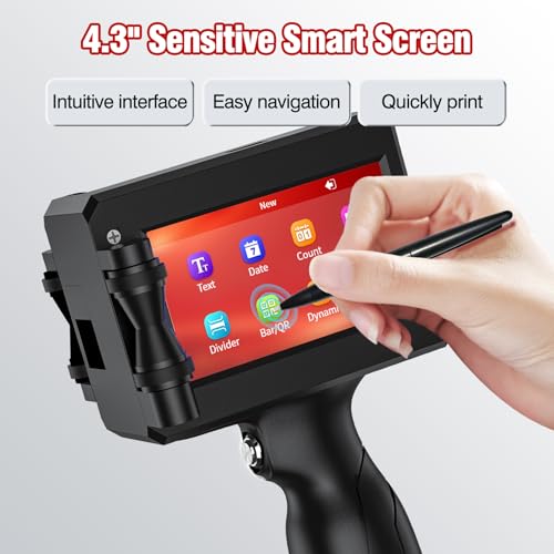 Machine de codage portable pour code QR et barcode avec impression jet d'encre précise