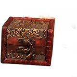 Portagioie in legno antico 8 cm in rilievo con cerniere in lega