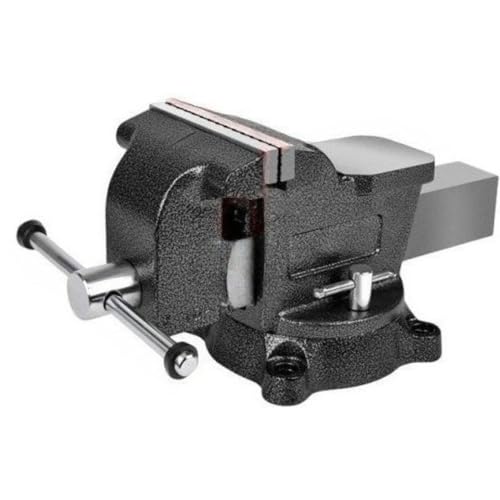 「NexPon」 ヘビーデューティー ベンチバイス アンビル 360°回転ロックベース 、ベンチバイス 作業台 加工 固定 卓上 テーブル 締め 工具 DIY リードバイス卓上作業台小型万力スタジオ、工場、その他の商業用途に適した (8インチ,ブラック)