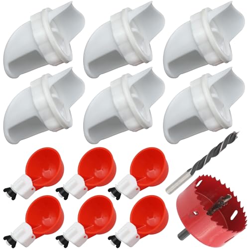 AQUA KT O conjunto DIY de água e alimentador de frango inclui copos automáticos de água de frango e