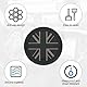 Für Mini Cooper R55 R56 R57 Cup Halter Silikon Pad Mini R55 R56 R57 Auto Cup Untersetzer, 3PCS rutschfeste Matte Untersetzer (Black Flag)