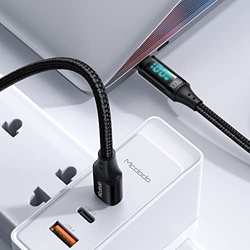 Mcdodo [2 Pack] Usb C To Usb C, Cable 5A Pd100W Cord Led Display Qc5 Super Fast Charging Type-C Phone Laptop 480Mbps Data For Ipad Macb Pro Air Thunderbolt Samsung Galaxy Pixel Lg Android Ps5 #TOP4