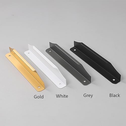 Tiradores de cajones ocultos de aluminio premium para puertas de armarios 6