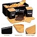 BEJOY 3-Piece Bread Bin and Canister Sets, Large Bread Box with Bamboo Lid, 3Pcs Bread Bins for Kitchen Tea Coffee Sugar Breadbin Sets, Black BEJOY 3-Piece Bread Bin and Canister Sets, Large Bread Box with Bamboo Lid, 3Pcs Bread Bins for Kitchen Tea Coffee Sugar Breadbin Sets, Black