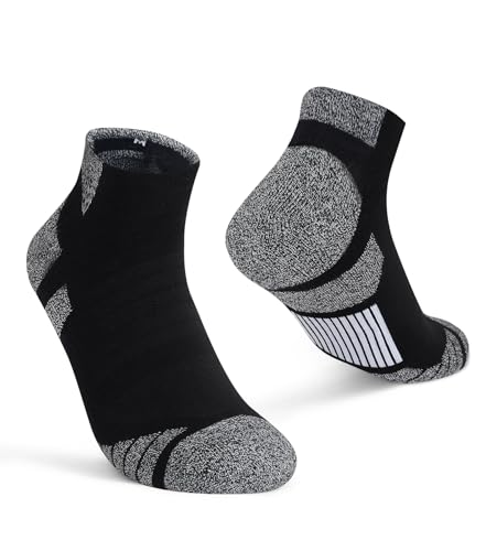 Men's Ankle Socks 8 Pack Cotton Moisture-Wicking Socks with Cushioned Sole Ideal for Teens Everyday Wear Travel3
