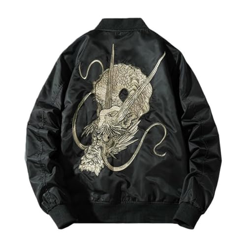Veste de baseball brodée style chinois finitions haut de gamme