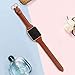 SWEES Slim Leather Band Compatible for Apple Watch 38mm 40mm 41mm 42mm Series 10, Slim Thin Elegant Top Grain Genuine Leather Strap Compatible for iWatch Series 10 9 8 7 6 5 4 3 2 1 SE Women
