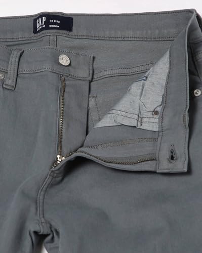 Image of Gap Men Skinny Fit Solid Print Mid Rise Lightlyly Washeded Jeans