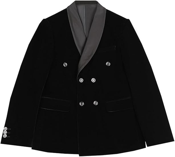 Amazon.co.jp: [Qrkoda] メンズストール開襟スーツ2点セットダブル