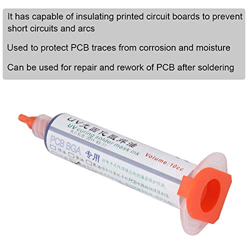 Image of Solder Mask Ink, PCB Curing Solder Mask Ink PCB Solder Resist Ink for Phone Repairing Accessory(Blue)