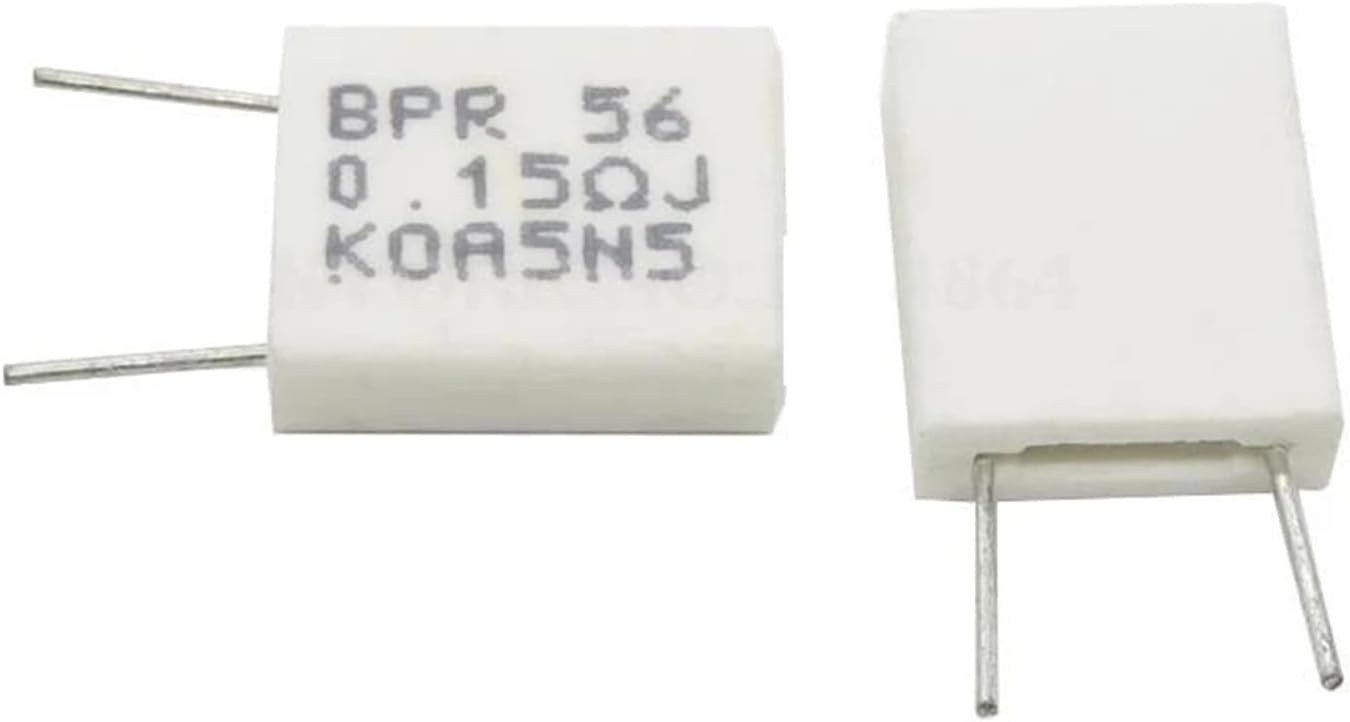 10PCS BPR56 5W 0.001 0.1 0.15 0.22 0.25 0.33 0.5 Ohm Non-Inductive Ceramic Cement Resistor 0.1R 0.15R 0.22R 0.25R 0.33R 0.5R(0.2 ohm)