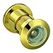 TOGU TG3828YG-PVD UL Listed Solid Brass HD Glass Lens 220-degree Door Viewer Peephole with Heavy Duty Privacy Cover for 1-3/5" to 2-1/6" Doors, PVD Gold Finish