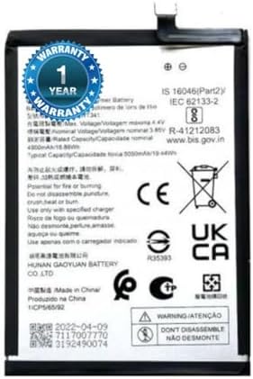 WT341 Battery for Nokia G21 (5050 mAh) - Battery with 1 Year Warranty (TIP26)