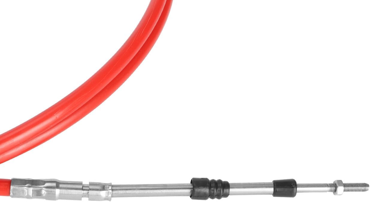 10FT Throttle Shift Remote Control Box Cable for Outboard Engine Boat Motor Steering System Red
