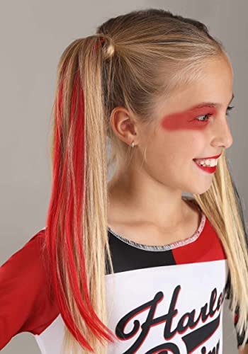 Girl's Harley Quinn Suicide Squad Costume, Jester Jumpsuit For Super Villain Outfit, Comic Cosplay & Halloween Large #TOP6