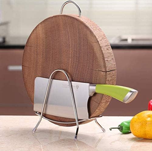 SHANGHh Chopping Board Holder Rack Cutting Board Organiser Pot Lid Holder Stainless Steel Stand,Pot Lid Organizer Rack for Kitchen Cabinet or Pantry
