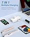 BESTEK Universal Travel Adapter 100-220V to 110V Voltage Converter 250W with 6A 4-Port USB Charging 3 AC Sockets and EU/UK/AU/US/India Worldwide Plug Adapter (White)