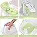 Obee Odee Baby Bath Seat with Sitting & Lying 2 Modes, 3-Speed Adjustment, Powerful Suction Cups, Infant Bathtub Chair with Washable Pillow, Folding and Hanging