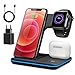 Produktbild Wireless Charger, Iduktive Kabellose Ladestation 18W Qi Ladegerät mit QC 3,0 Stecker für iPhone 12/11 ProMax/XS MAX/XR/X/8/App.le Watch 6/5/4/3/2/Air.pods und Qi-fähige Geräte (Black)