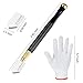 Mudder 9 Pcs Glass Cutter Tool Mirror Cutting Tool with 2-6 Mm, 5-12 Mm, 12-20 mm Glass Cutter Head and Screwdriver Oil Dropper Glove for Tiles Mirror