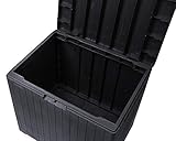 Ondis24 City cube Kissenbox Balkonbox Poolbox Paketbox abschließbar mit Deckel regensicher Sitzwürfel (Anthrazit, 113 Liter)