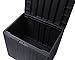 Ondis24 City cube Kissenbox Balkonbox Poolbox Paketbox abschließbar mit Deckel regensicher Sitzwürfel (Anthrazit, 113 Liter)