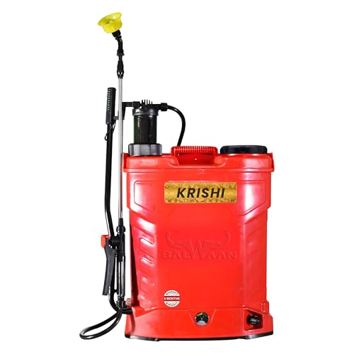 BALWAAN Krishi Battery and Manual 2 in 1 Knapsack Sprayer 12 Volts x 8 Ampere | 18 litres Tank Capacity | High Pressure Sprayer | Suitable for Spraying|BS-21
