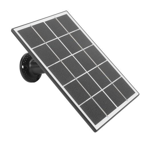Wide Application Monocrystalline Silicon for Camera Solar Panel Charger, Camera Solar Charging Panel Fan (Black)