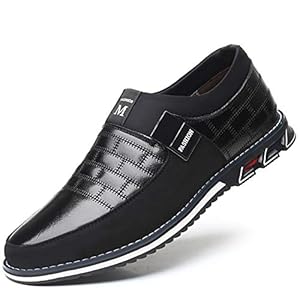 COSIDRAM Mens Casual Shoes Sneakers Slip on Loafers Comfort Fashion Walking Mocassins Business Work Dress